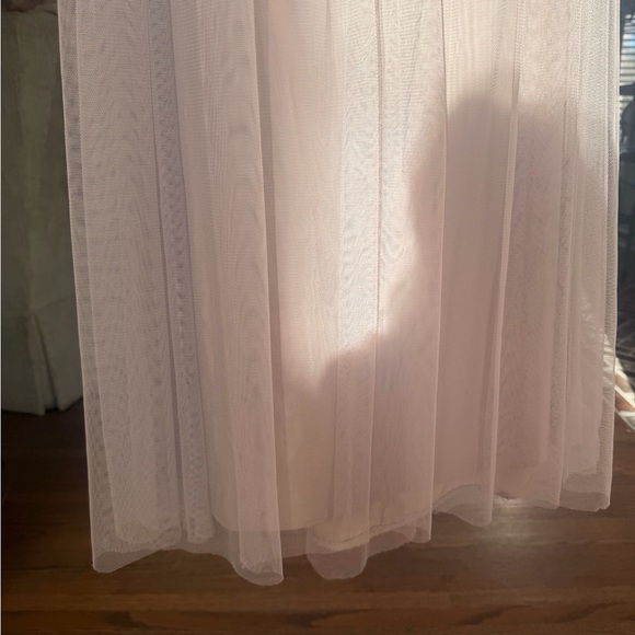 Amsale Gray net halter dress size 8! Beautiful! **damaged** - Picture 5 of 10